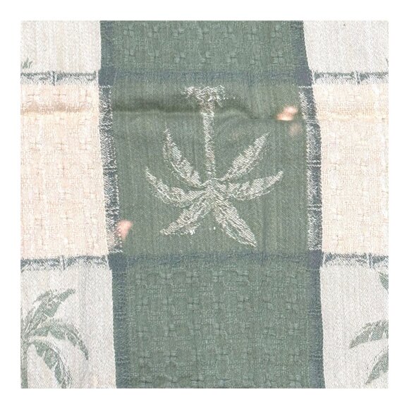 Set 6 Palm Tree Pattern Cotton Placemats Fabric Napkins Coastal Beach House READ - Picture 7 of 9